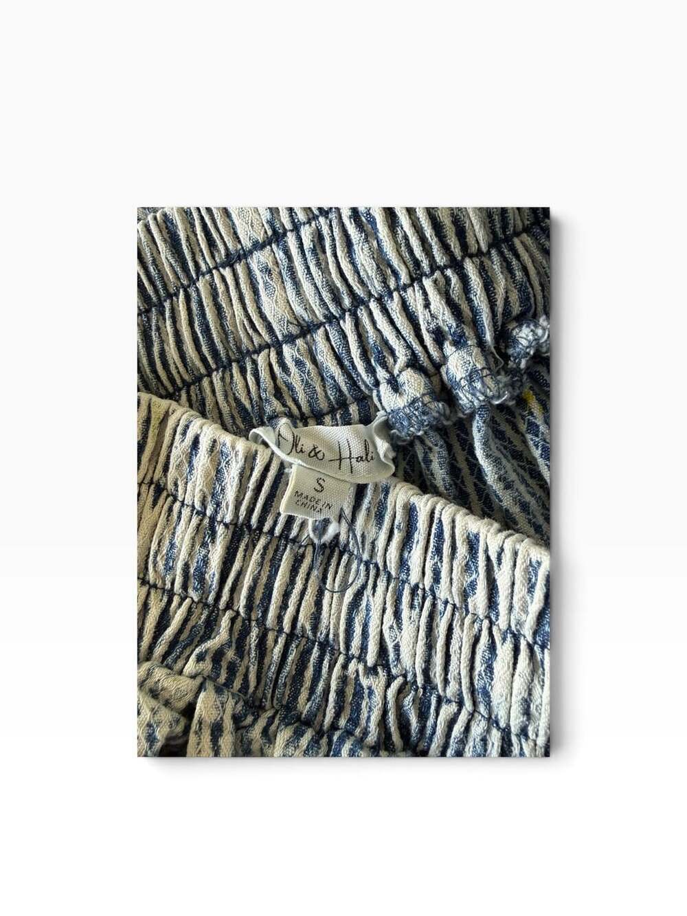 Oli & Hali Cargo Pants Size S Striped Paint Splatter Wide Leg - Picture 4 of 5